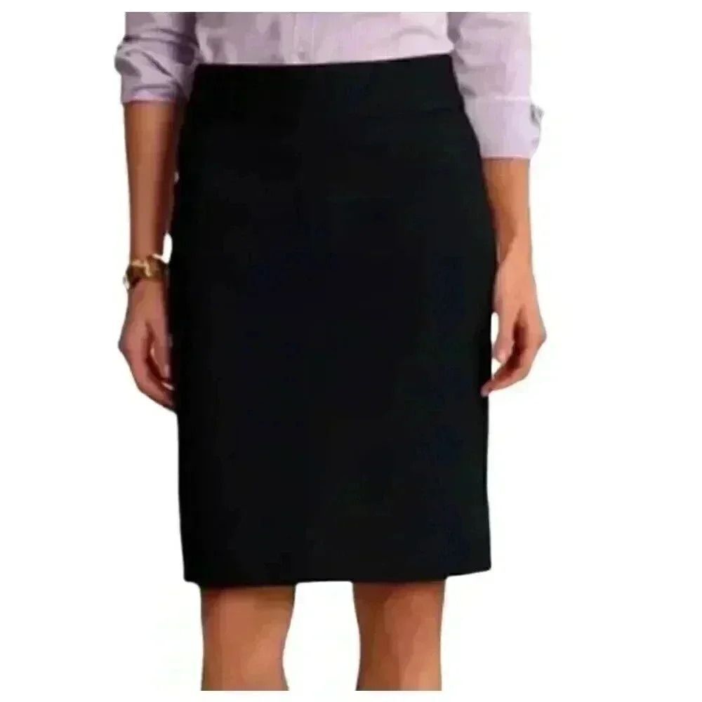 Banana Republic Women's Black Poly/Rayon/Spandex Classic Sloan Pencil Lined Skir